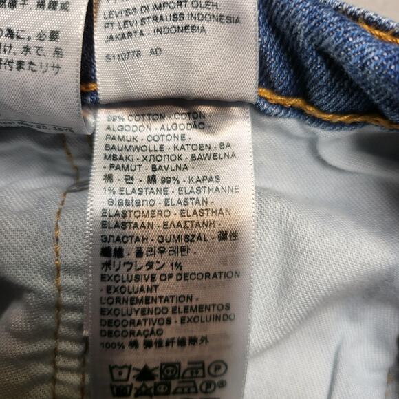 Levis 502 Jeans Mens 32x27 Blue Denim Tapered Stretch San Francisco Classic - Picture 4 of 10